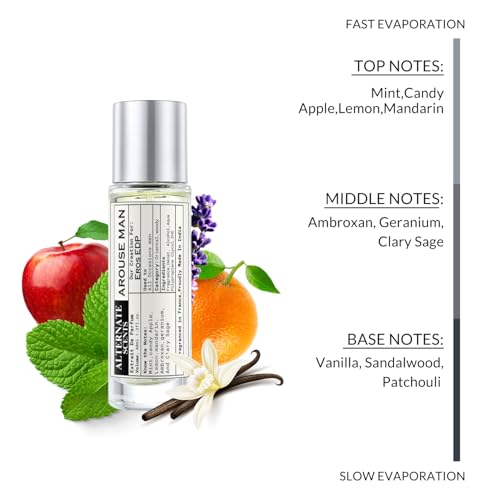 Image of Alternate Scents AROUSE 40ml Long Lasting Perfume For Men |Strong& long Lasting with 30% Oil Concentration|Fresh Minty Vanilla|Fragrance From France | Made In India|