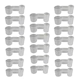 kathson 20 Pcs Bird Drinker Feeder Plastic Soda Pop Water Bottle Cup Ideal for Chicken Pigeons Birds Feeder Trough Animal Feeding Accessories