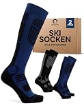 Occulto Herren Skisocken 2er Pack, 4er Pack (Modell: Felix) 2 Paar Blau Anthrazit 43-46