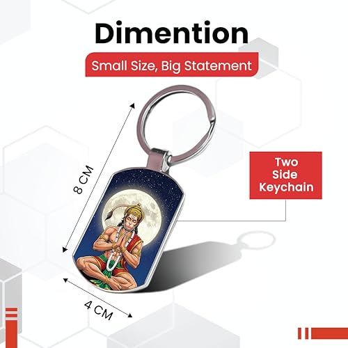 Image of Stylish Metal Keychains with Permanent Glossy Print - Inspirational Quotes & Spiritual Designs - Perfect Key chains for loved ones, Personal Use, Gifts & Return Gifts