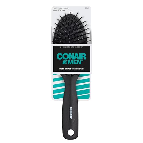 Conair 85921MX Man Hair Brush For Men - Mens Hairbrush For Everyday Brushing With Wire Bristles And Cushion Base thumb #1