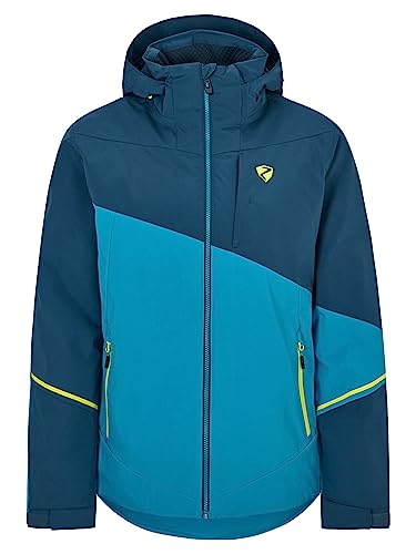 Ziener Herren TIMPA Ski-Jacke/Snowboard-Jacke | atmungsaktiv, wasserdicht, teal crystal, 54