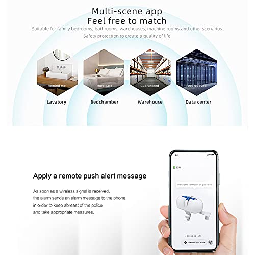 Moniss Tuya WiFi Home Intelligent Valves Válvulas de água Gases Válvulas Manipulator Control Intelli