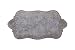 Creative Co-op Decorative Tin Metal Tray with Distressed Finish, 17.75" L x 10.5" W x 1.5" H, Grey