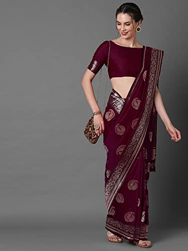 Image of AKHILAM Women's Silk Blend Woven Design Saree With Unstitched Blouse Piece(3PAKHI51 Parent)