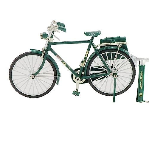 Pokinge 1Pcs Retro Metallo Bicicletta Modello Simulazione Miniatura Bicicletta Modello Vintage Lega Mountain Bike Decorazione Domestica Desktop Ornamento Regali