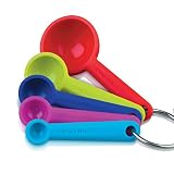 ZEAL Perfect Measure Silicone Measuring Spoons – Set of 5 – For Measuring Wet and Dry Ingredients -