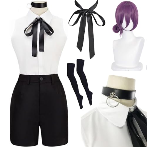 YDGSQC Reze Costume Outfit Reze Uniform Women Full Set Halloween (Black, X-Small)