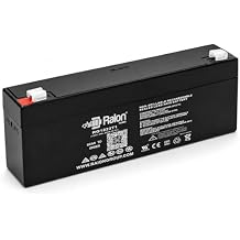 Raion Power 12V 2.3Ah SLA AGM Battery, F1 Terminal Replacement for ML2.3-12, NP2.3-12, FP1223, PS-1223, Alarm Panel, Emergency Light & UPS Backup