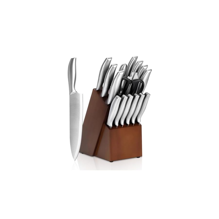 MDHAND Kitchen Knives Set with Block