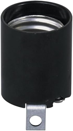 Miniatura 2 de Leviton 3352-F 1-Circuit - Soporte para lámpara sin llave, 660 W, incandescente, mediano, negro