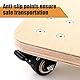 APACALI 2er Set Transportroller aus Holz – 30x30 cm Rollbretter Transport, 18 mm Dicke, 320 kg Tragkraft, Möbelroller für Umzug & Transport