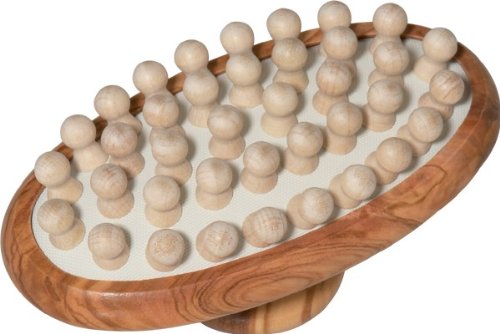 NICOL Massagebürste Aus Olivenholz – Handbürste Mit Noppen Für Körper & Wellness
