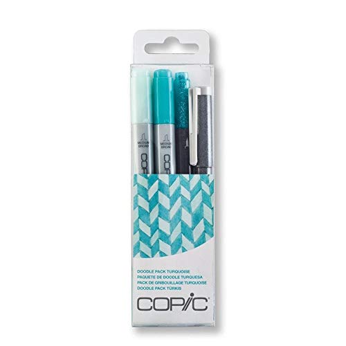 Copic Marker Paint Markers, Turquoise, 4 Count