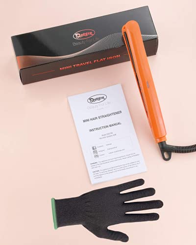 Deogra Mini Hair Straightener Adjustable Temperature,1/2 Inch Mini Flat Iron For Short Hair, Ceramic Tourmaline Small Travel Hair Straightener With Dual Voltage & Auto Shut Off #TOP5