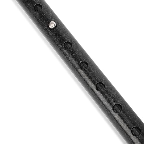 Image of Black Edition Premium Walking Stick with Adjustable Height, Sturdy Steel Body for Men /Women, Patients, Old People (Black)