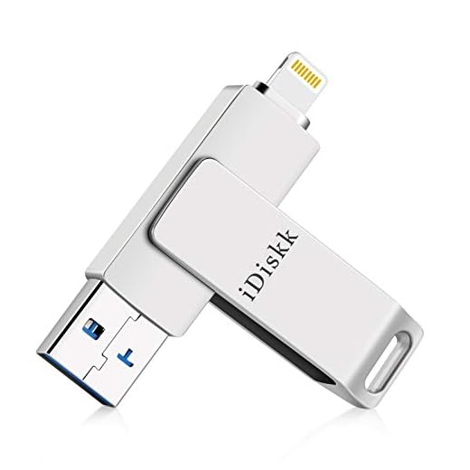 iDiskk 128GB MFi Certified Photo Stick for iPhone Flash Drive for iPhone (14/13/12/11 Pro/Plus/Pro MAX,13/12 Mini,XR,XS,XS Max,X),Lightning iPad, MacBook/PC Photo Storage for iOS iPhone Memory Stick