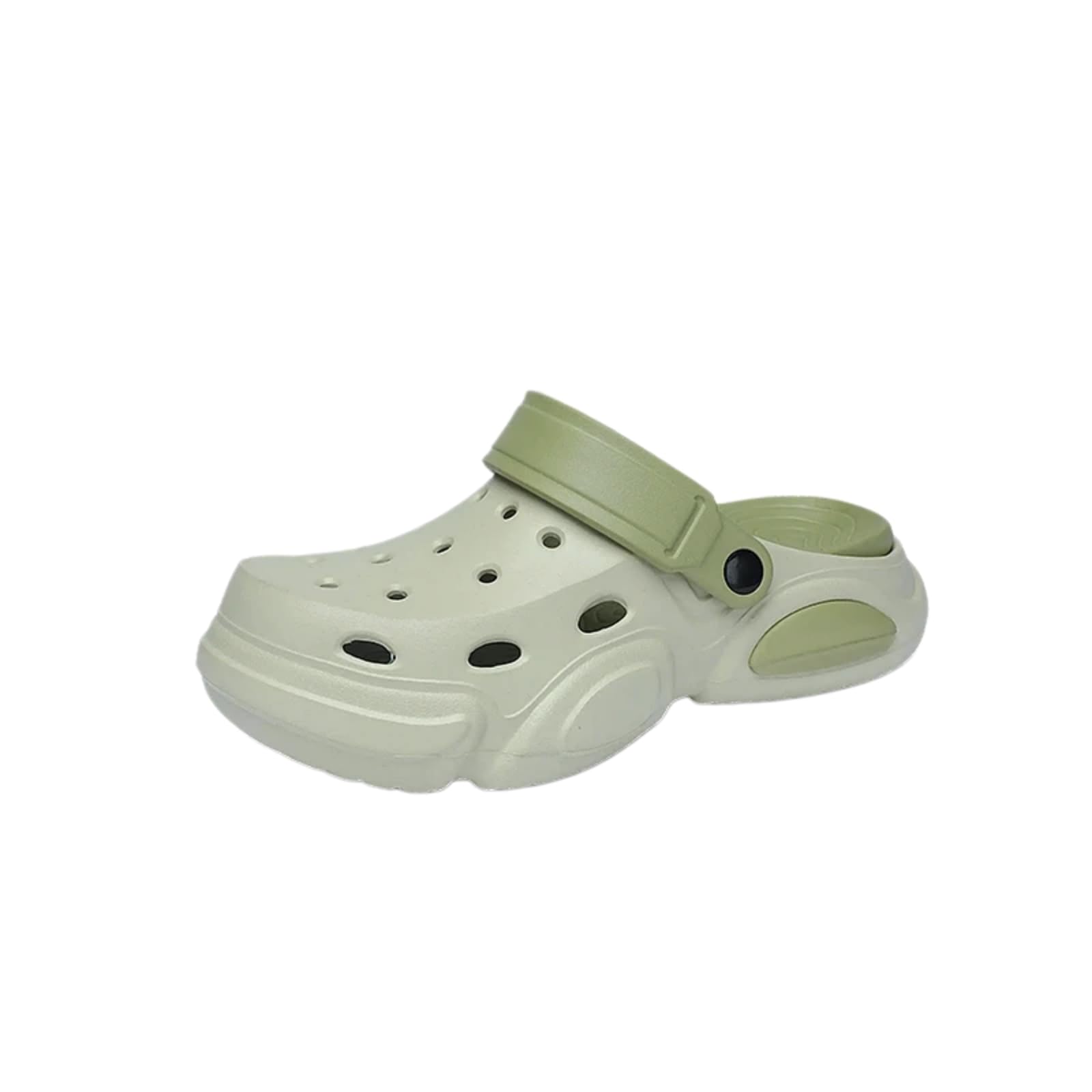WANGSHUO Ciabatte Estive Unisex Chiuso Toe Eva Clogs, Soft Sole Summer Pantofole per Home Outdoor Casual Daily Wear-Dark Khaki-44-45