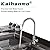 Kaihanmo Brushed Nickel Stainless Steel High Arc Single Handle Single Hole Cold Water Faucet for Kitchen, Garden, Bar, Outdoor, Boat, Camping