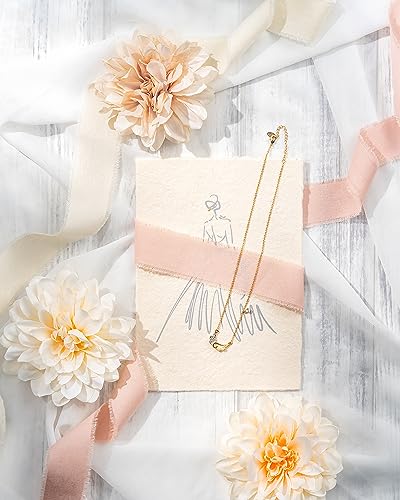 Miniatura 7 de Aoksunova Lazo Para Boda, 3,8 Cm X 14,5 M, Cinta De Algodón, Cinta De Tela, Cinta De Flecos, Color Beige Y Crema