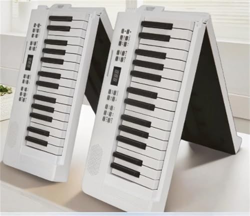 折りたたみキーボード　キーボード　ホワイト　88鍵盤 Amazon | Veetop 電子ピアノ 88鍵盤 【折り畳み式】 充電型