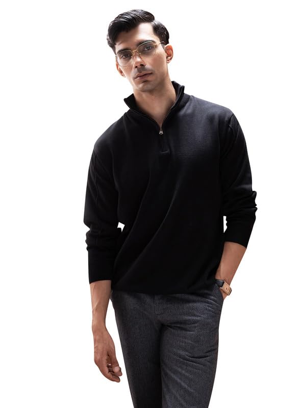 andamen Men Casual Cotton Mock Pullover-picture-19