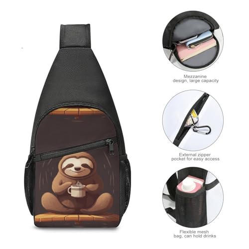 Bolso bandolera deportivo para senderismo y viaje miniatura 5