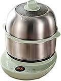 Eierkocher 3-in-1-Eierkocher, Eierkocher, Herd, Dampfgarer Verhindert trockenes Brennen, Timing-Funktion, Mehrzwecktopf, große Kapazität, Edelstahl mit automatischer Abschaltung (Color : Parent)