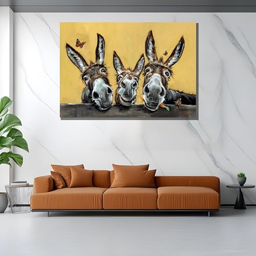 Tableau sur toile ânes pour rompre la monotonie des murs