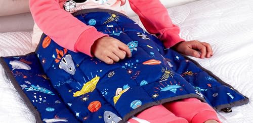 Coussin lesté pour genoux Sleepymoon bleu, l'excellence du confort sensoriel