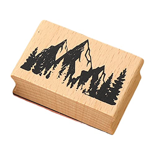 C-LARSS Molde de sello duradero Letras de estampado de madera accesorios escolares de sellado de molde impreso D Cover