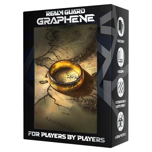 Realm Guard Graphene -100ct Textured Matte TCG/MTG Card Art Sleeves (The Ring)