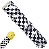 Rhinestones Microphone Handle Sleeve Protector for Shuer Beta58 SM58 Beta87A Wireless Handheld Bling Skin White-Black Crystal Decor for Party Wedding TV Show on Stage