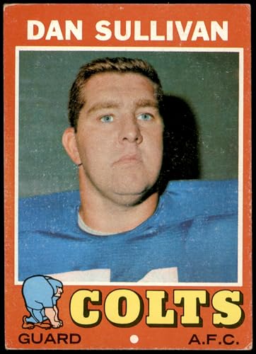 1971 Topps #108 Dan Sullivan Baltimore Colts (Football Card) VG/EX Colts Boston College