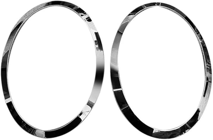 Compatible with for F55 for F56 for F57 03-18 Chrome Left Right Front Frame Eyebrow Ring Cover Trim Replaceable Parts