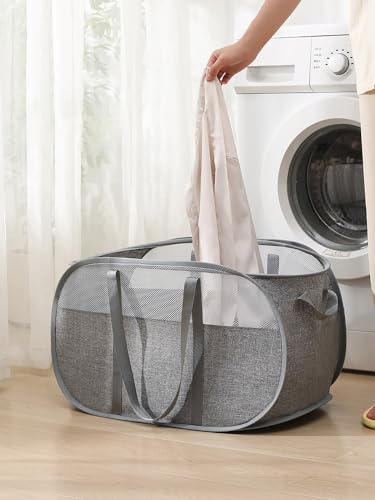 Pop Up Wäschekorb Faltbar Mit Griff - Wäschetonne Klappbar 75L - Aufbewahrungskorb Für Kinderzimmer, Camping Und Reisen - Laundry Basket