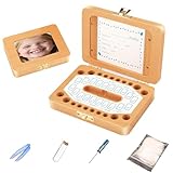THAIYXFOEV Baby Tooth Keepsake Box, Tooth Fairy Tooth Holder for Kids Tooth with Photo Frame,tooth fairy box for Lost Teeth to Kids,gifts for Newborn Baby Birthday and Shower Gift