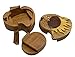 Sun & Moon , Handcrafted Wood Puzzle Box with Secret Compartment, All Natural Intarsia Wood Art