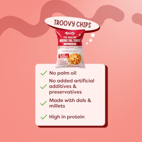 Image of Troovy Healthy Mixed Chips | Tasty & High Protein Snacks | 30% Of Protein Needs | No Palm Oil, Cholesterol or Trans Fats | (Pack of 21)
