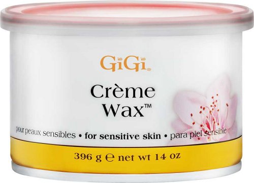 Gigi Creme Wax, Hair Removal Can for Sensitive Skin, 14 oz Pack of 2