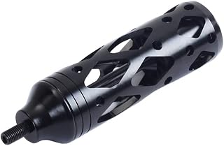 SOPOGER Archery Bow Stabilizer for Compound Bow and Recurve Bow 5 Inch Bow Stabilizers Kit for Bow Hunting CNC Aluminum Vibration Dampening (5inch Black)