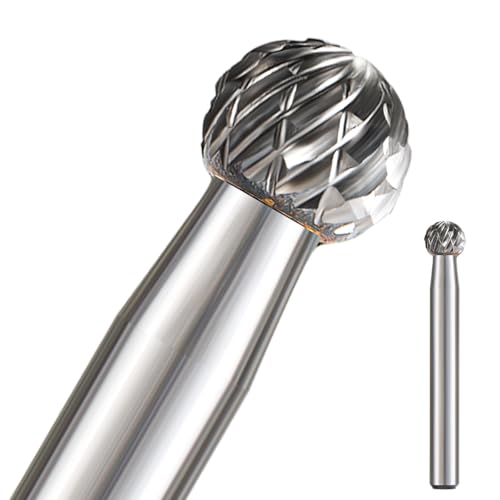Image of Carbide Burr Set 1 /4 Shank w /Big Beech Holder Die Grinder Bits Drill Bits Grinding Bits for Metal Rotary Tool Attachment Accessories Rasp Weld Wood Stone for Milwaukee Dewalt (FO-0)