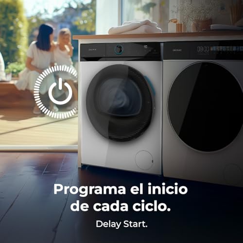 Miniatura 11 de Cecotec Lavadora 6kg Carga Frontal Bolero Dresscode 6160 Inverter. 1200rpm, 11 Programas, Bajo Consumo, Motor Inverter Plus, Steam Max, Drum Clean, Programa Rápido 15 , Panel Con Display Led