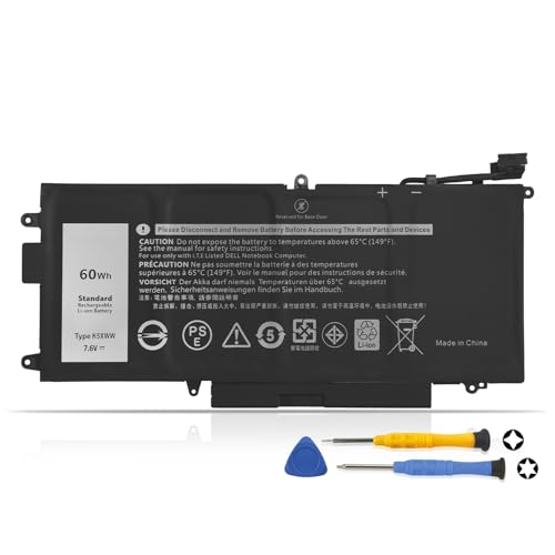 Batterie K5XWW Dell Latitude 5289 pour résoudre les problèmes de coupure PC