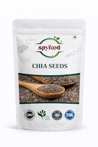 SPYFOOD Chia Seeds 200g I Seeds for Eating | Seeds for Weight Management | Rich in Calcium, Protein & Fibre
