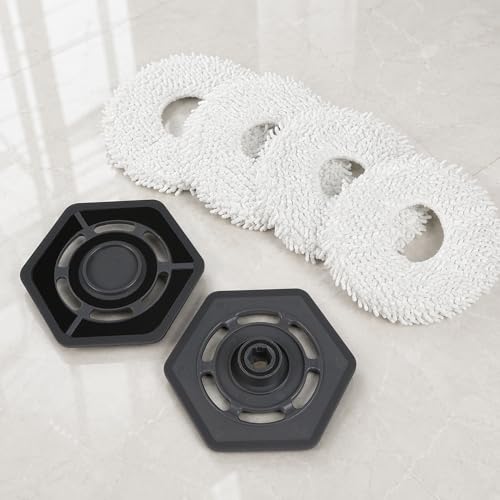 Image of Mop Pad Holder Replacement for Ecovacs Yeedi Mop Station Vacuum Cleaner, Pad Plate Accessories and Water Tank Cleaning Cloth Part (White)