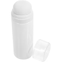 FENICAL Travel Baby Powder Dispenser Bottle, Refillable Talcum Powder Empty Bottle Portable Makeup Puff Case with Sifter Resuable Baby Puff Jar Safe Materials for Soft Skin, Random Color Lid