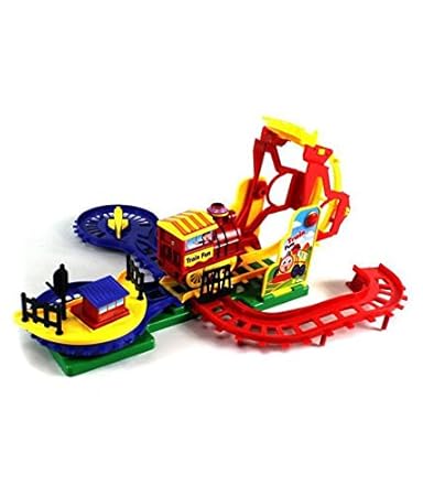 Manvi Toys Multicolor Plastic Train Set