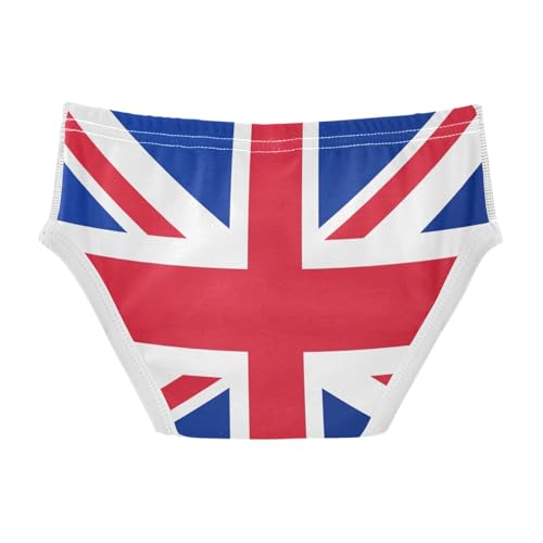 visesunny Boys Cotton Underwear British Flag Printed Toddler Soft Training Briefs Size 2T-8Y for Kids2