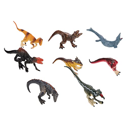 LUOZZY 8 peças de dinossauros modelos de topo de bolo de dinossauro, decorações de bolo para criança